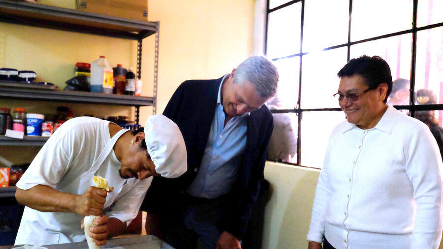 México. Visit of the UN High Commissioner for refugees, Filippo Grandi, to the North of Central America Situation.