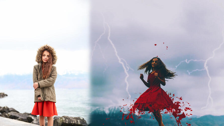 Switzerland. Roussel from Syria loves dancing as it lifts her spirits (The Dream Diaries)