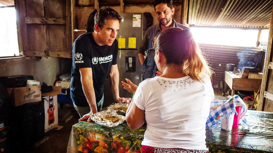 Guatemala. UNHCR Goodwill Ambassador Ben Stiller visits refugees