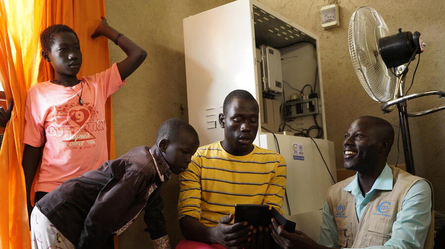 Uganda. CTEN (Community Technology Empowerment Network) is a group of refugee youth that runs community centres in Eden zone, Rhino settlements. The project is supported by UNHCR.