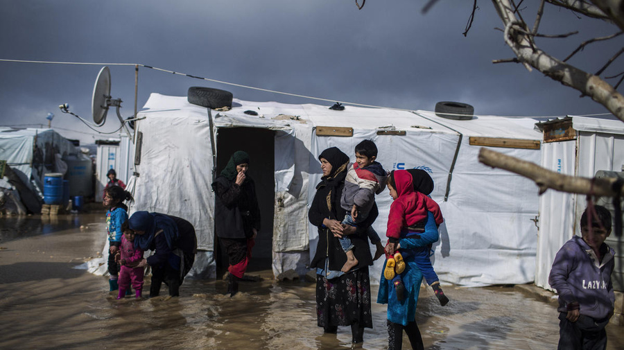 Lebanon. UNHCR Response after Norma battered Lebanon with fierce winds, heavy snow and rainfall