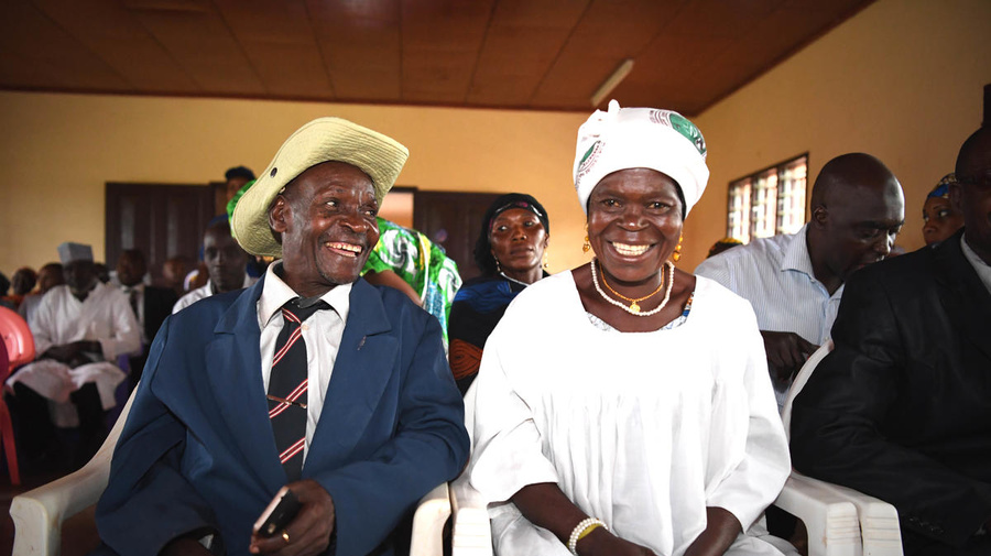 Cameroon. Central African refugees married in collective wedding ceremony