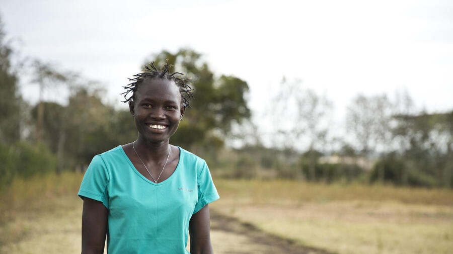 Kenya. IOC Refugee Athlete Scholarship Holders training at the Tegla Loroupe Peace Foundation Training Centre in Ngong