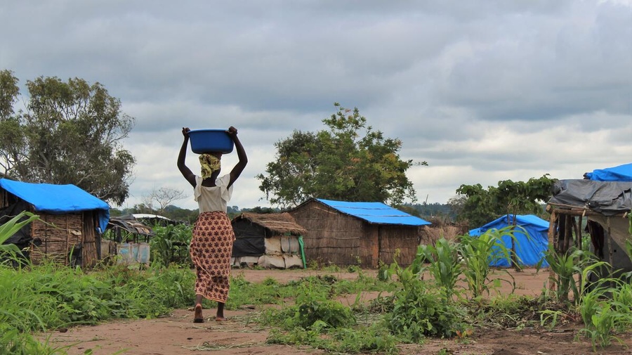 Mozambique. Internally displaced in Mueda