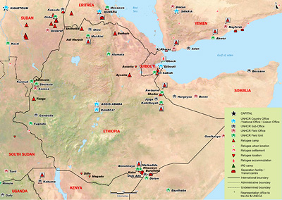 The Dollo Ado camp complex in Ethiopia. 