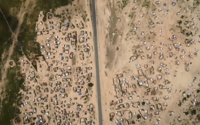 Taking to the skies: displacement, drones, and maps