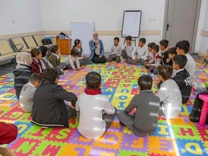 Trained social workers at Kawargosk Centre lead various sessions for children in a safe and trusting environment.