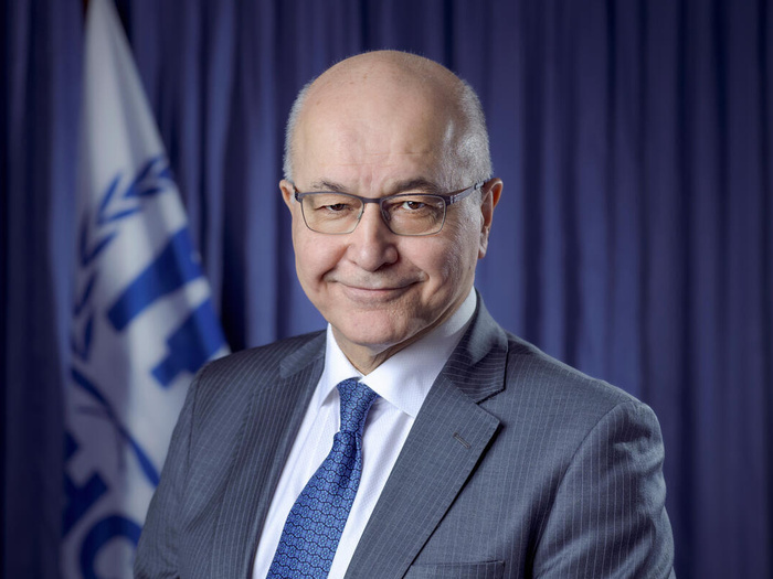 Switzerland. Barham Salih, UN High Commissioner for Refugees