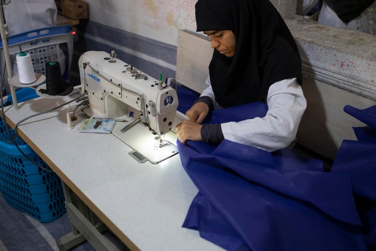Iran. Afghan widow sets up small business employing fellow refugees