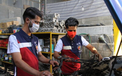 Apprentices become partners as Afghan refugee and Iranian team up