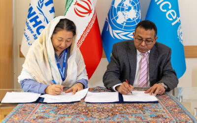 یونیسف و کمیساریای عالی سازمان ملل متحد در امور پناهندگان تفاهمنامه گسترش همکاری‌ها برای کودکان آسیب‌پذیر در ایران را امضا کردند