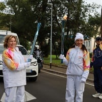 Chiara Cardoletti tedofora per l'UNHCR per il viaggio della fiamma olimpica, Olimpiadi invernali Milano Cortina 2026