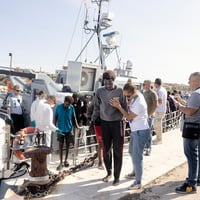 Italy. UNHCR assists migrants and refugees in Lampedusa.