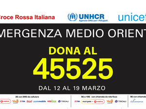 Emergenza medio oriente dona ora SMS 45525