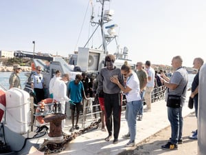 Italy. UNHCR assists migrants and refugees in Lampedusa.