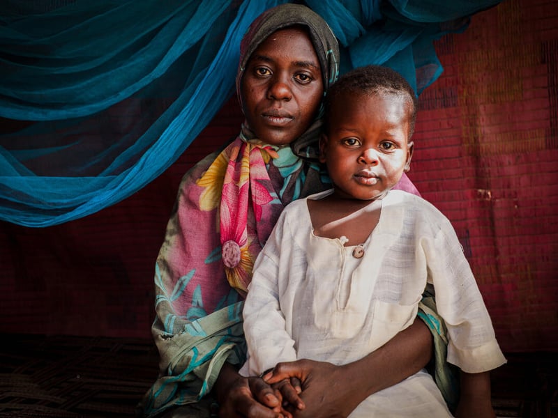 South Sudan. Sumia Hassan fled the conflict in Sudan, which has now entered its second year