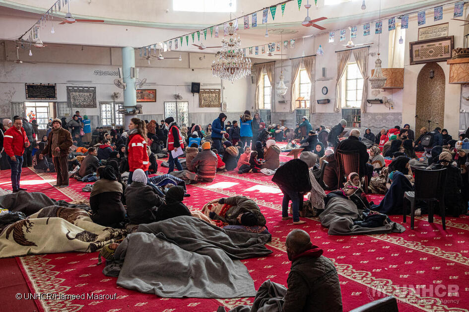 Syria. UNHCR provides assistance to earthquake-affected families in Aleppo