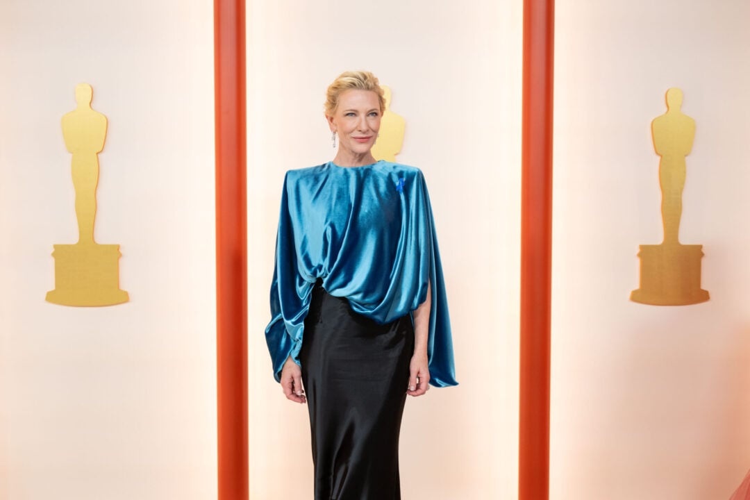 Los Angeles. L'Ambasciatrice di Buona Volontà e candidata agli Oscar® Cate Blanchett sul red carpet con il Nastro Blu di UNHCR