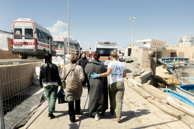 Italy. UNHCR assists migrants and refugees in Lampedusa.