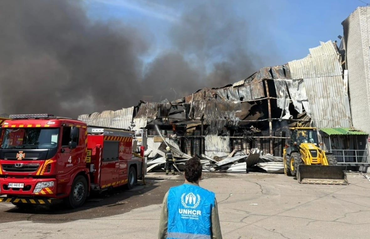 Attacco a magazzino UNHCR in Ucraina