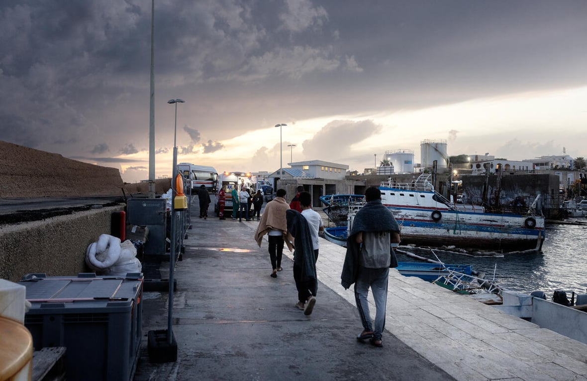 Italy. UNHCR assists migrants and refugees in Lampedusa.