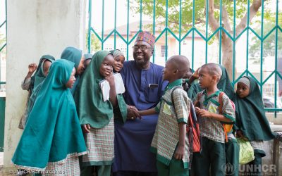 Il vincitore del Premio Nansen UNHCR per i Rifugiati, un lungimirante insegnante nigeriano