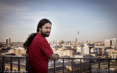 Lo studente siriano e la sua biblioteca a Berlino