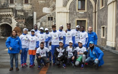 Rifugiati e richiedenti asilo partecipano per la prima volta alla corsa di S.Agata a Catania