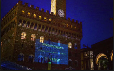 I monumenti di quattro grandi città italiane si illuminano di blu per la Giornata Mondiale del Rifugiato