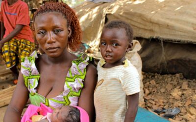 Condizioni disperate tra le oltre 200.000 persone costrette a fuggire nella Repubblica Centrafricana