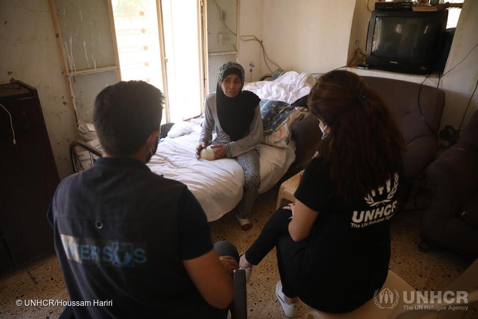 Libano. La casa di Aliyah è stata ristrutturata dall'UNHCR e dai partner nell'ambito del programma di assistenza ai rifugiati e alle famiglie locali.