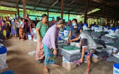 L’UNHCR aumenta gli aiuti agli sfollati in Myanmar a seguito dell’intensificarsi del conflitto