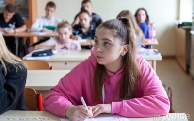 Una giovane rifugiata dall’Ucraina costruisce il suo futuro in una scuola polacca