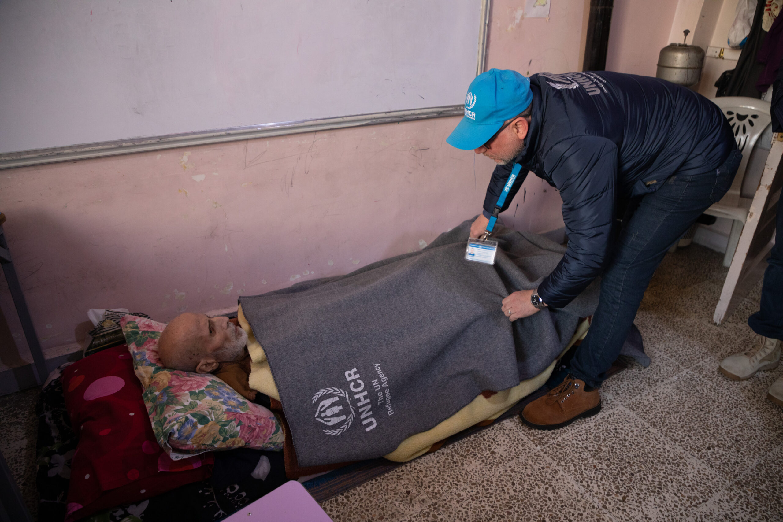 Syria. UNHCR provides assistance to earthquake-affected families in Aleppo