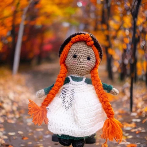 Crocheted stuffed toys