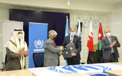 Bahrain Royal Humanitarian Foundation and UNHCR sign an agreement to support Syrian refugees in Jordan