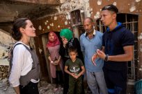 アンジェリーナ・ジョリー特使、「世界難民の日」を前にイラクの西モスルを訪問