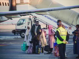 Romania. Refugees evacuated from Libya to Emergency Transit Centre