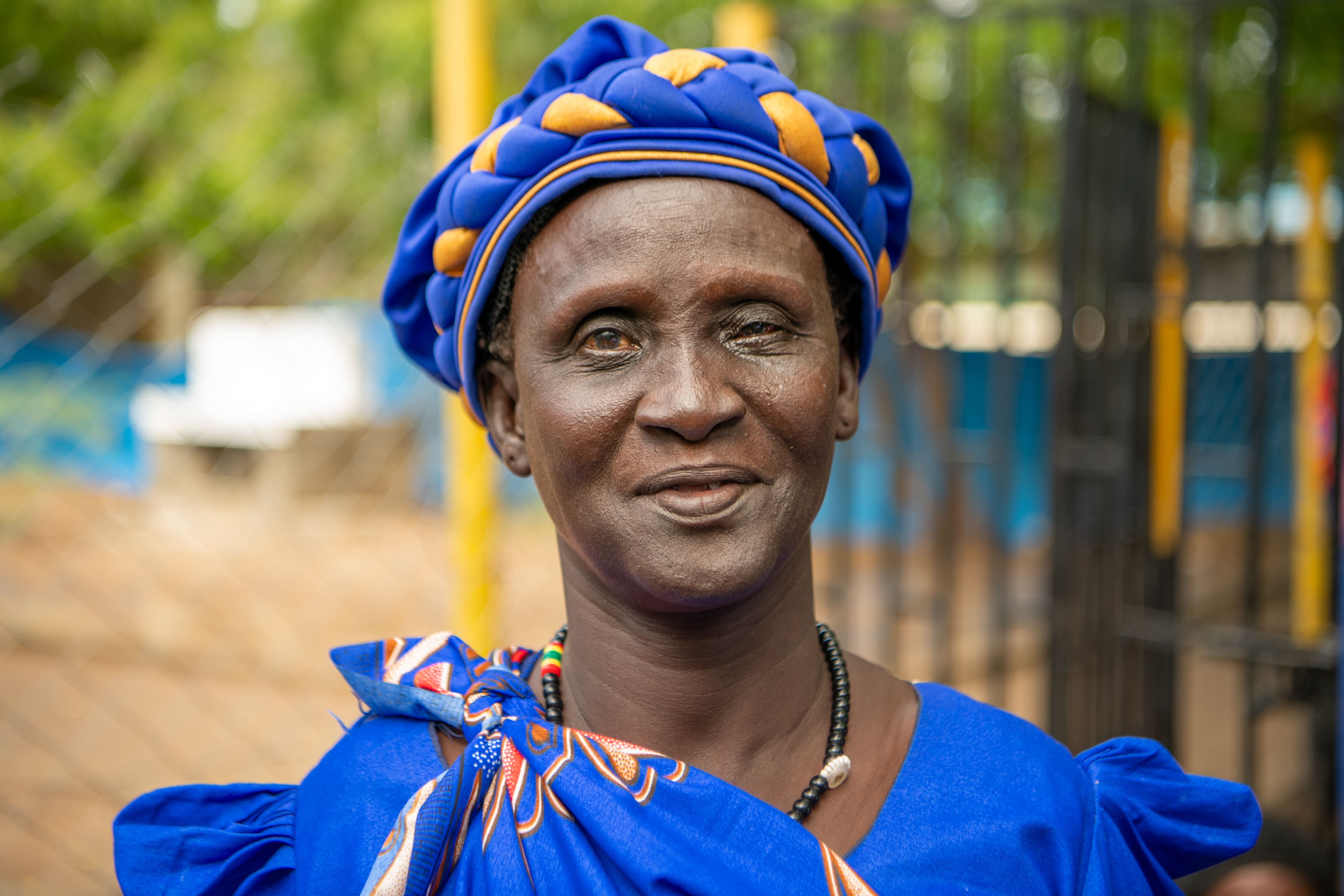 Adau Gak Awook at the Ammusait General Hospital after completing a post-surgery check-up.