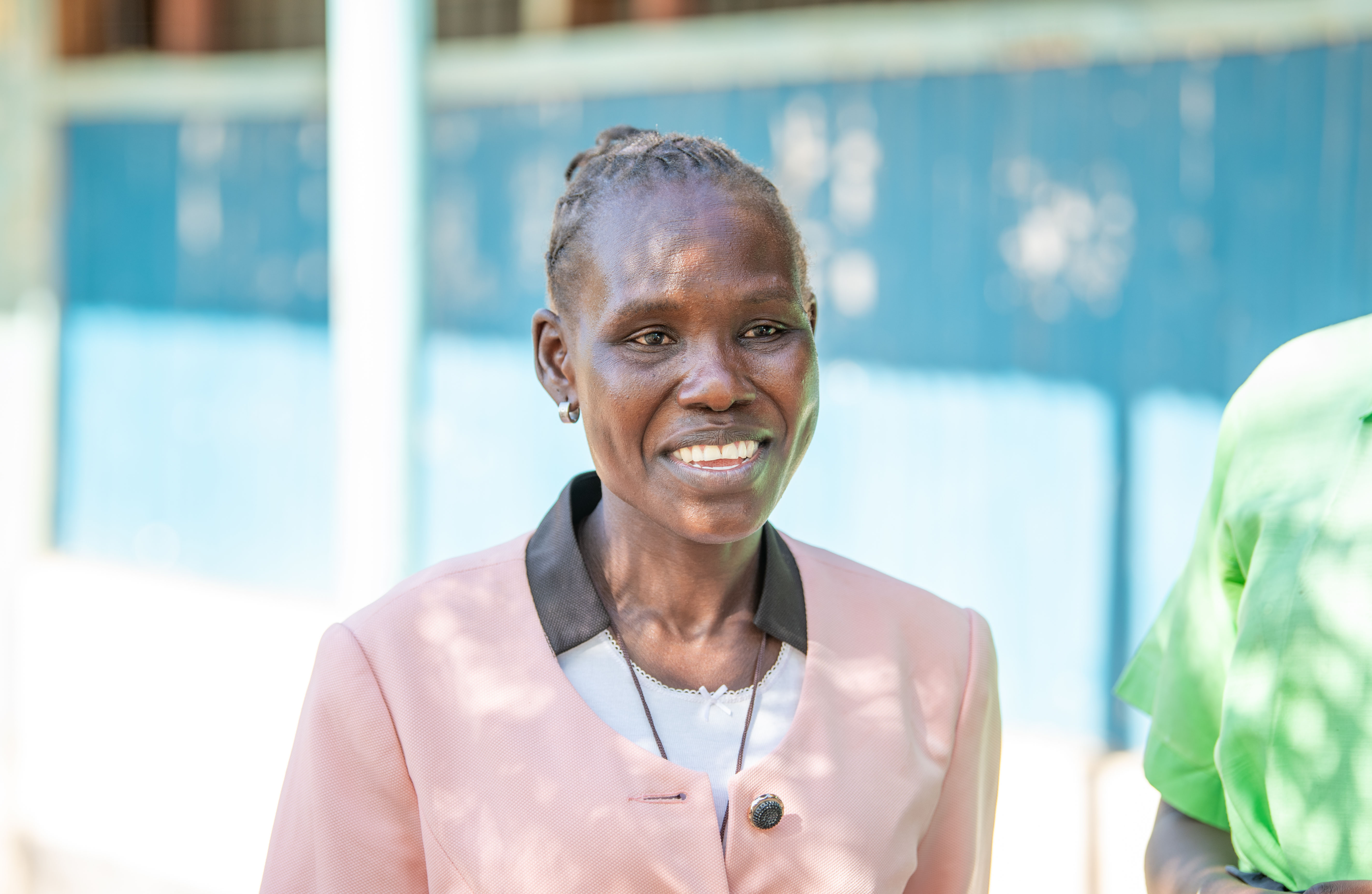 Chelia Rose smiling in Kakuma