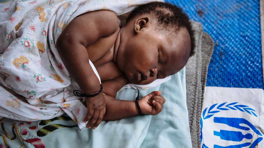 Uganda. South Sudanese refugee Juru Jane in Bidibidi settlement