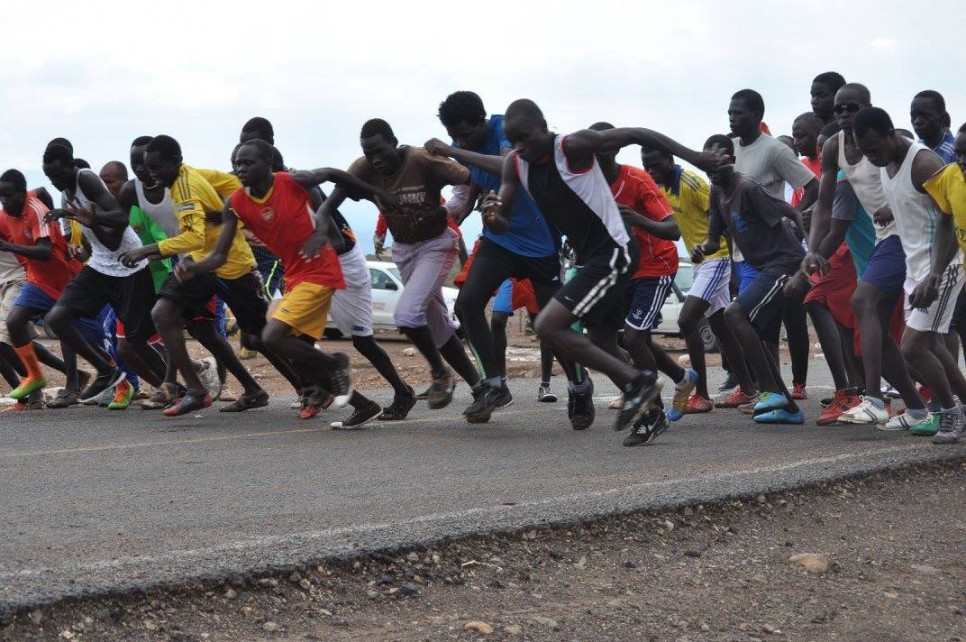 5 Km marathon flag off in Kakuma town. Photo UNHCR/C.Opile 