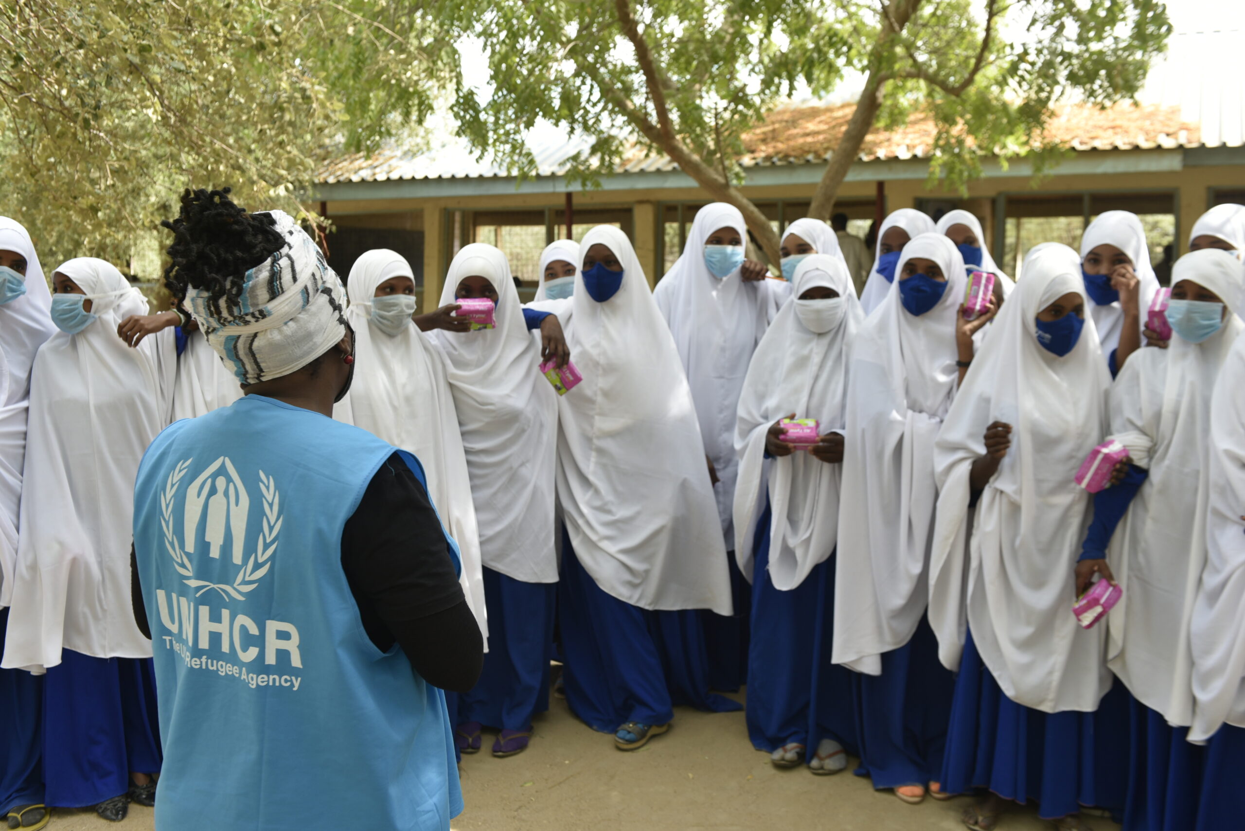 U.S. donates sanitary pads to support education of refugee girls
