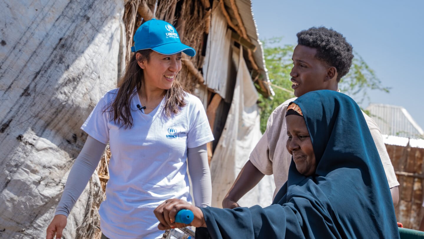 Yang Yang visits Kakuma Refugee Camp