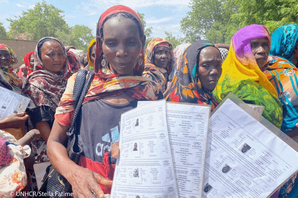 핵심 구호 물품 전달, 난민 등록 등 다양한 지원이 이뤄지고 있는 수단 긴급구호 현장 