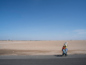 Peru, Refugees and migrants on the Peruvian border.
