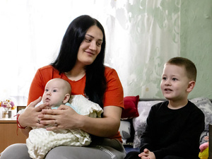 Moldova. Refugee Accommodation Centre #207 provides shelter, safety and warmth for Ukrainian refugees like Natalia and her children.