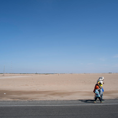 Peru, Refugees and migrants on the Peruvian border.