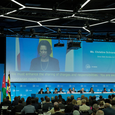Switzerland. Opening plenary session of the Global Refugee Forum 2023