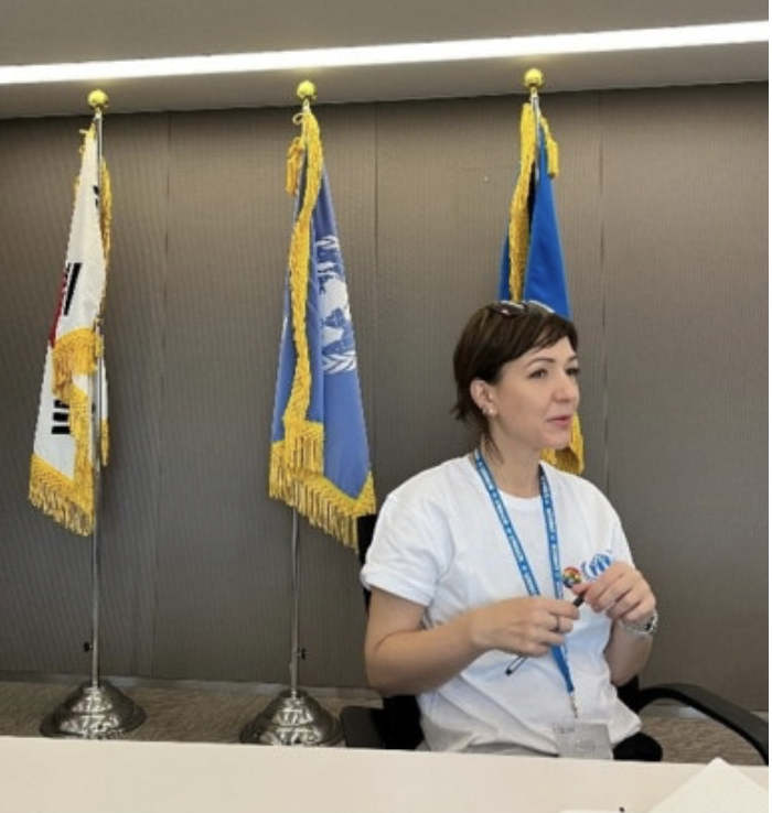 유엔난민기구 한국대표부를 방문한 오아나 운구레아누 유엔난민기구 본부 인사국 채용 과장